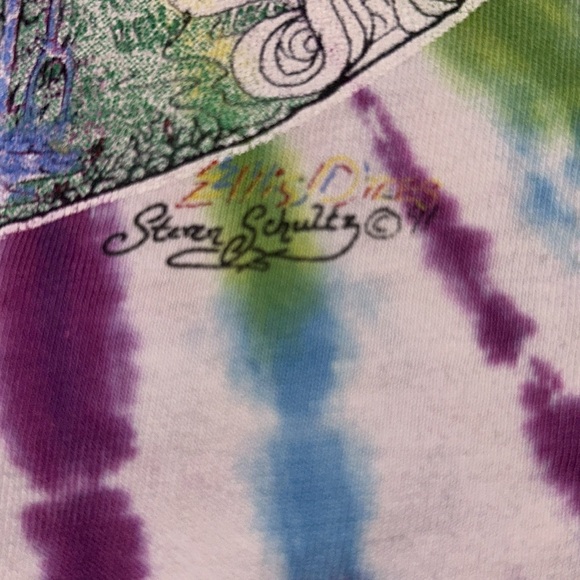 Heaven and Hell Vintage Tie Dye Tee Single Stitch Yin Yang - Picture 3 of 5